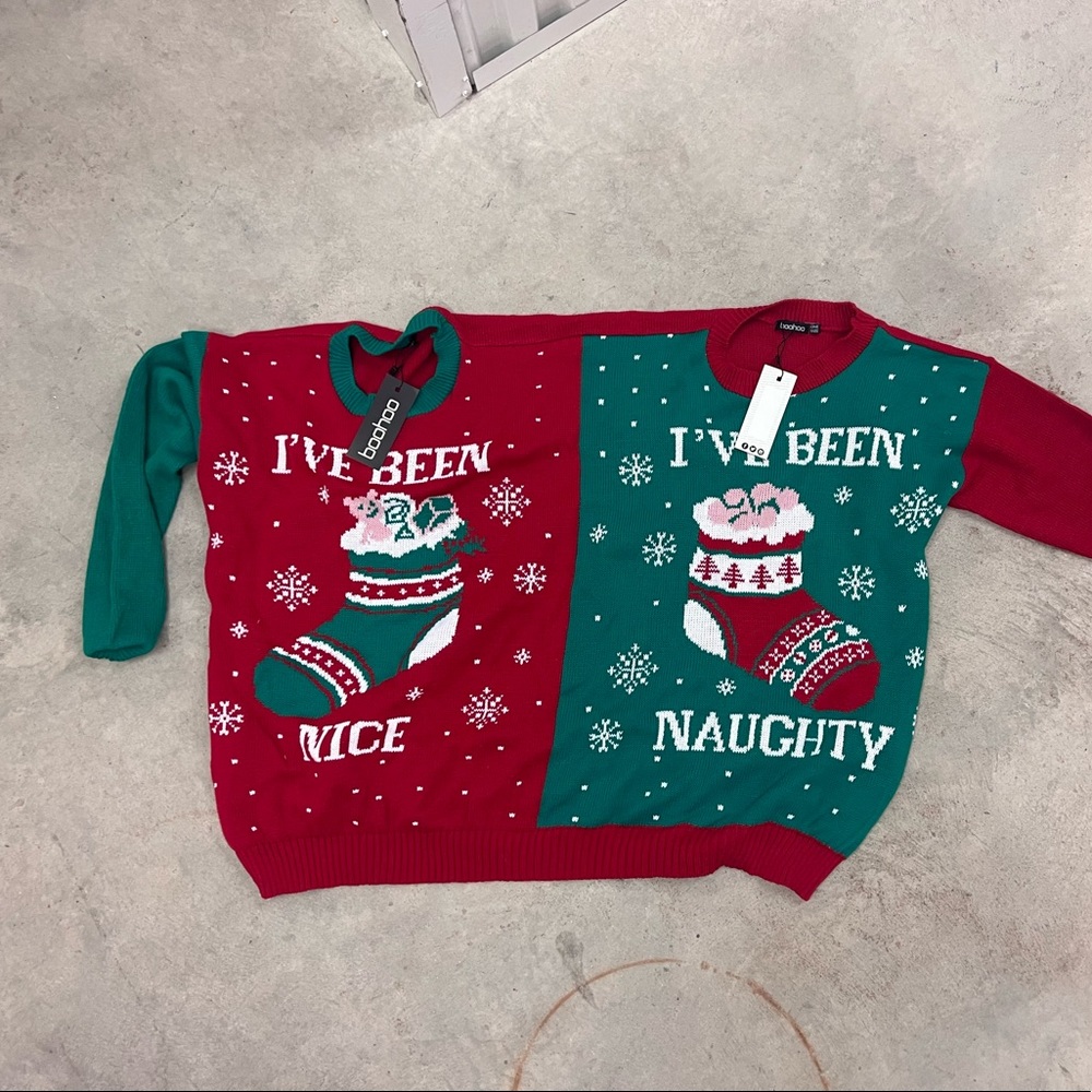 Boohoo Ugly sweater (for 2 people)